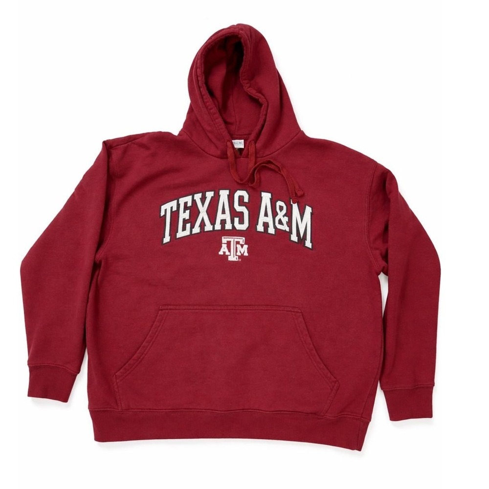 Texas A&M Hoodie XL Maroon Pullover Majestic Section 101 Aggies Sweatshirt NCAA